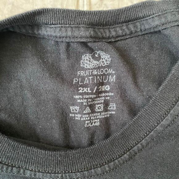 Fruit of the loom men 2XL 100% cotton 8 bundle short sleeve pocket tees black - Picture 8 of 10